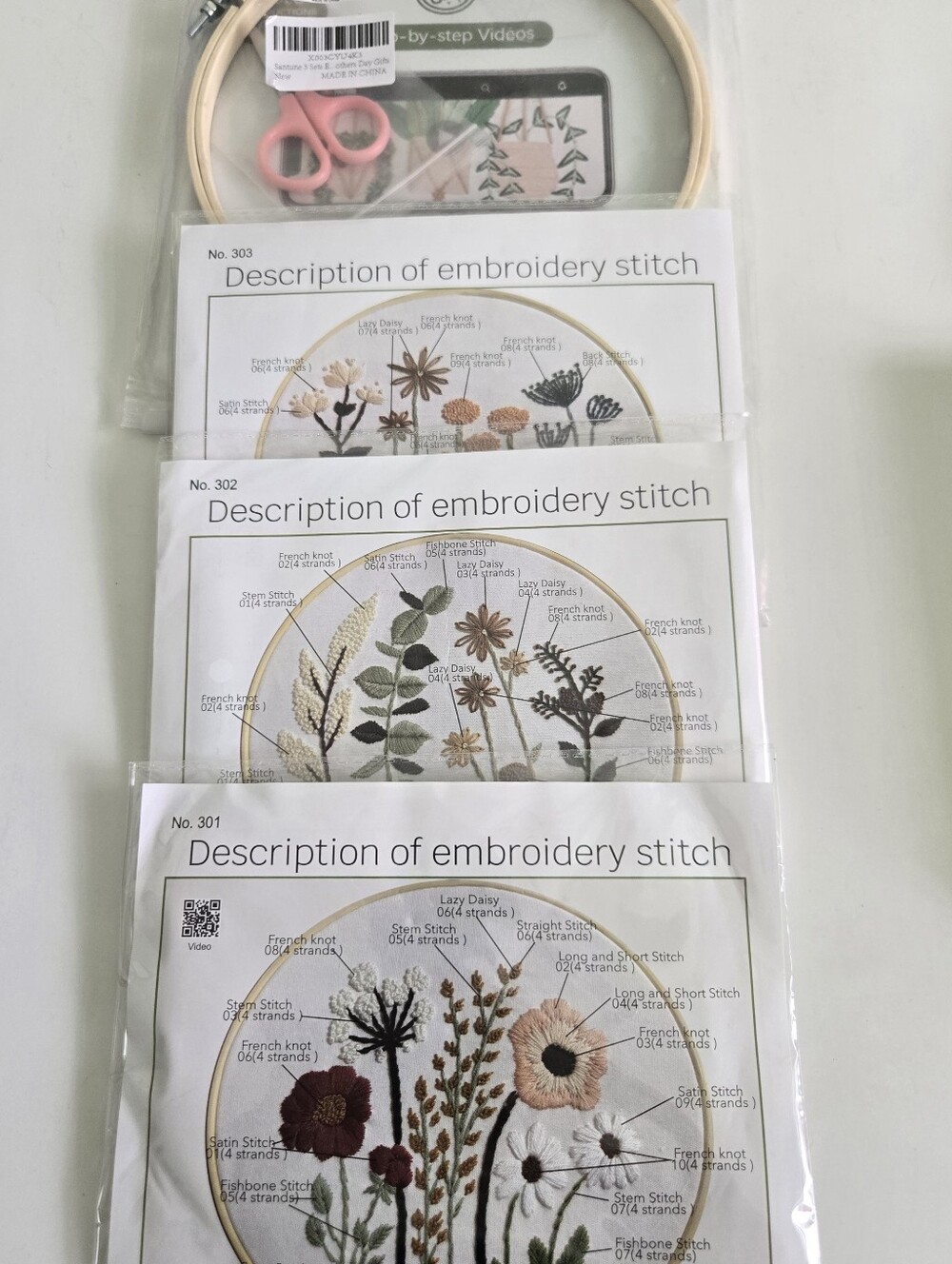 Embroidery Kits, Cross Stitch Kits, Christmas, Floral, Needlepoint Kits, New - Picture 5 of 9